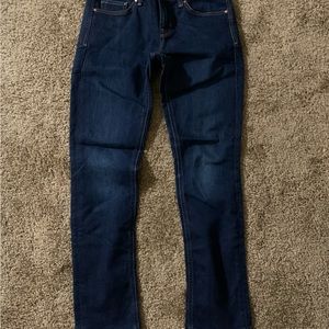 Gap 1969 real straight dark wash jeans size 26 short